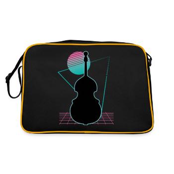 Contrebasse - Sac Retro - noir/or - Dos