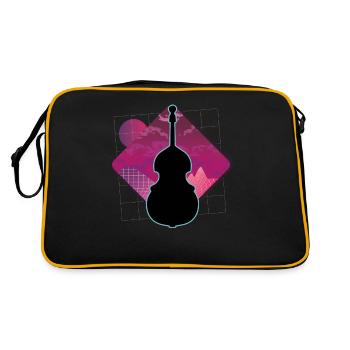 Contrebasse - Sac Retro - noir/or - Dos