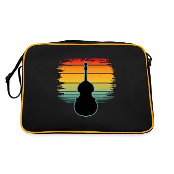 Contrebasse - Sac Retro - noir/or - Dos