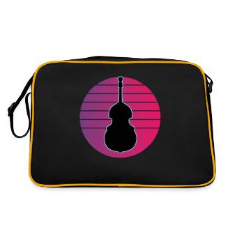 Contrebasse - Sac Retro - noir/or - Dos
