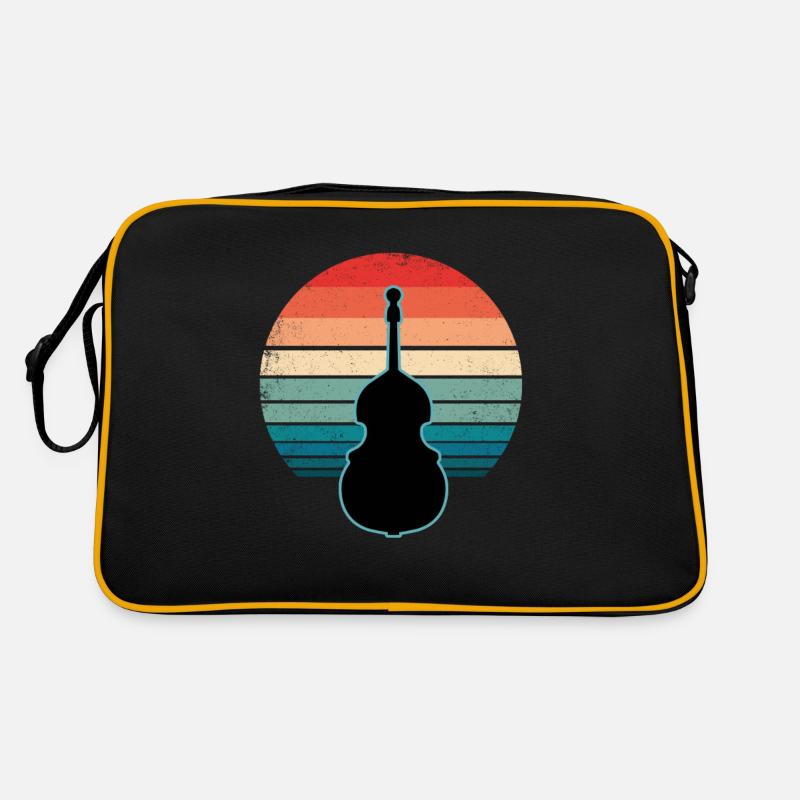 Kontrabass Retro Tasche