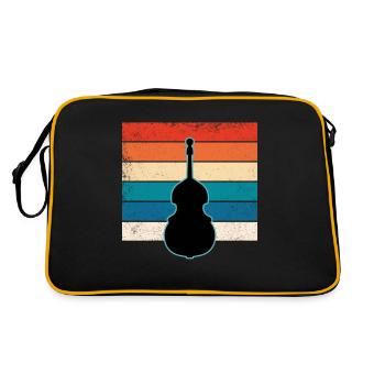 Contrebasse - Sac Retro - noir/or - Dos