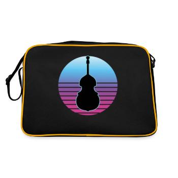 Contrebasse - Sac Retro - noir/or - Dos