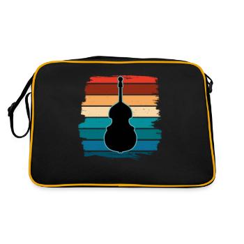 Contrebasse - Sac Retro - noir/or - Dos