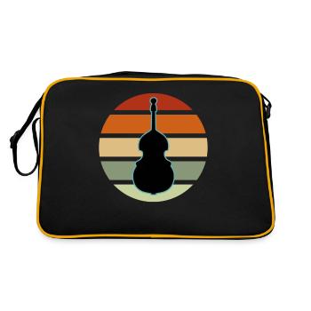 Contrebasse - Sac Retro - noir/or - Dos