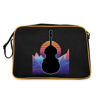 Contrebasse - Sac Retro - noir/or - Dos