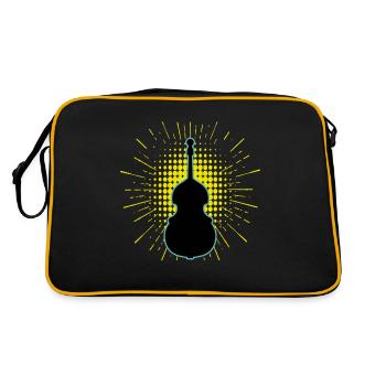 Contrebasse - Sac Retro - noir/or - Dos