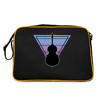 Contrebasse - Sac Retro - noir/or - Dos