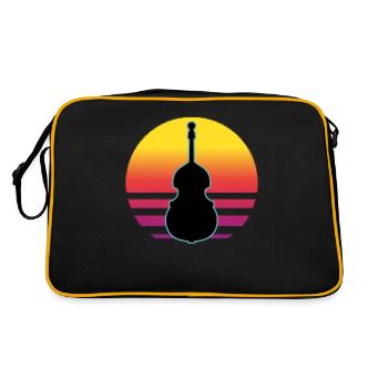 Contrebasse - Sac Retro - noir/or - Dos