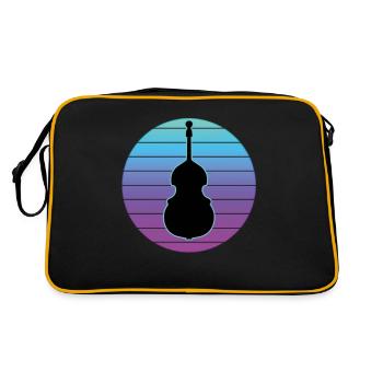 Contrebasse - Sac Retro - noir/or - Dos