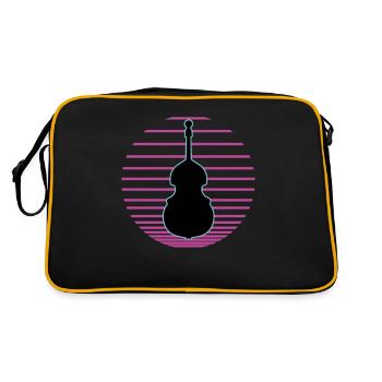 Contrebasse - Sac Retro - noir/or - Dos