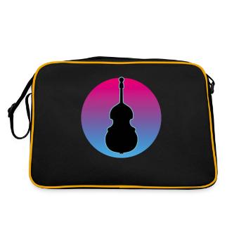 Contrebasse - Sac Retro - noir/or - Dos