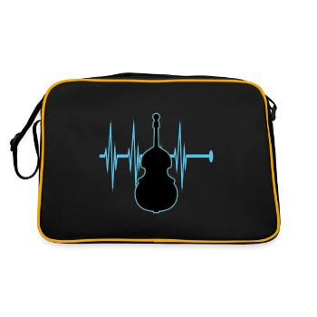 Contrebasse - Sac Retro - noir/or - Dos