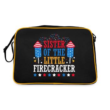 The sister of the little firecracker 4. - Retro Bag - black/gold - Back