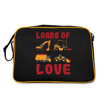 Beaucoup d’amour Saint-Valentin Équipement lourd mignon - Sac Retro - noir/or - Dos