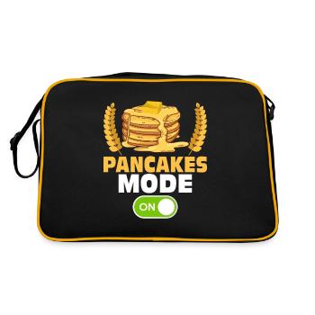 Pancakes Mode On Pancake Day Foodie Flapjack - Sac Retro - noir/or - Dos