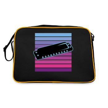Harmonica - Sac Retro - noir/or - Dos