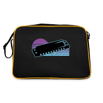 Harmonica - Sac Retro - noir/or - Dos
