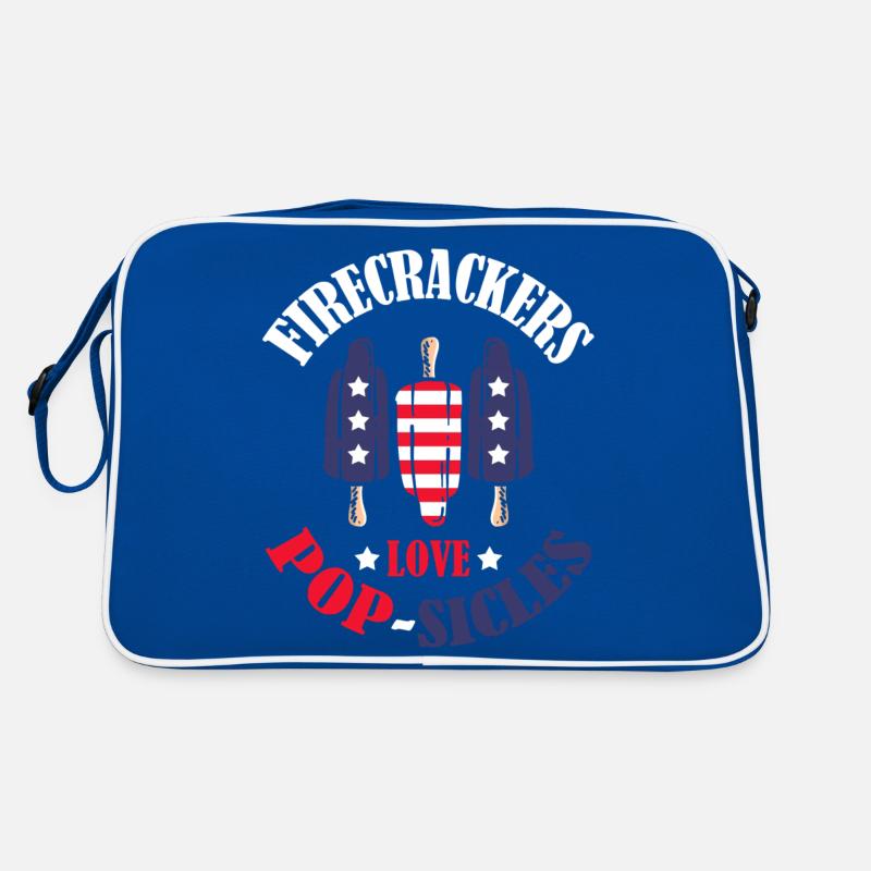 Feuerwerkskörper Liebe Eis 4. Juli Retro Tasche