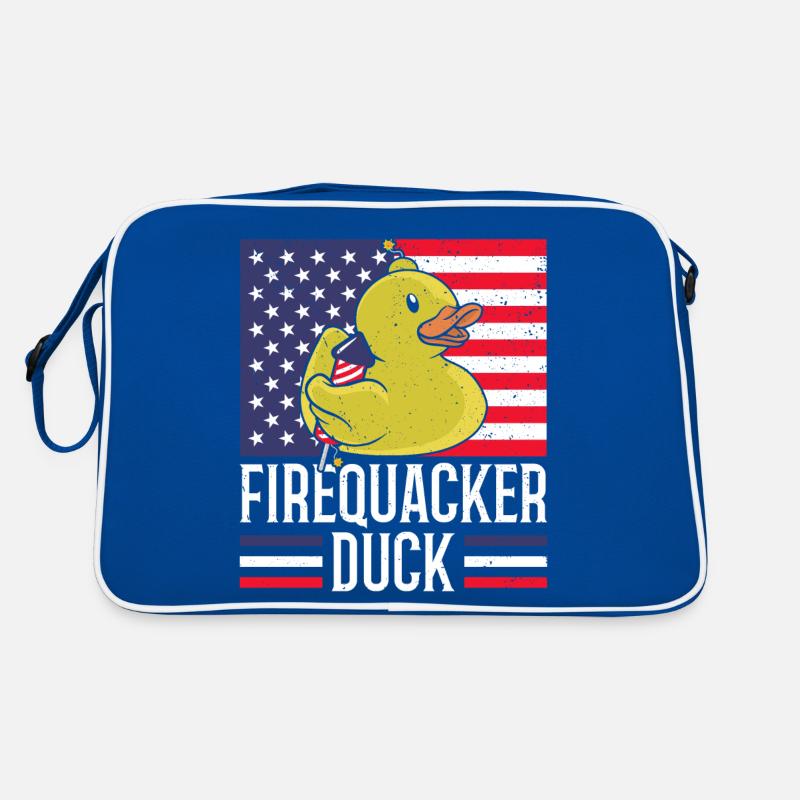 Firequacker Duck 4. Juli Firecracker Retro Tasche