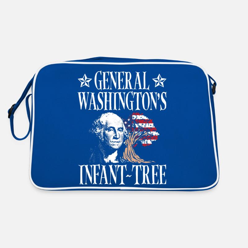 General Washingtons Säuglingsbaum 4. Juli Retro Tasche