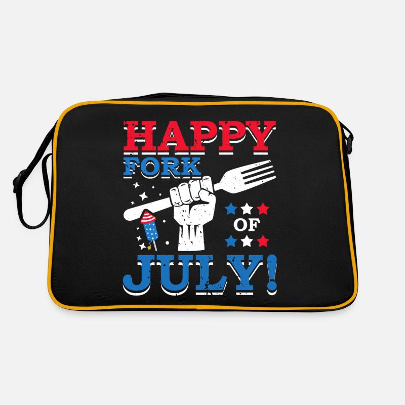 Happy Fork Of July Firecracker July 4th Retro Bag