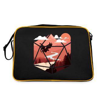 RPG RPG jeux de rôle sur table jeu de rôle de joueur - Sac Retro - noir/or - Dos
