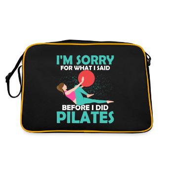 Je suis désolé pour ce que j’ai dit avant de faire Pilates exe - Sac Retro - noir/or - Dos