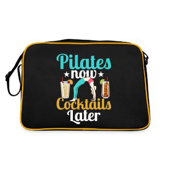 Pilates Now cocktails plus tard exercice de fitness - Sac Retro - noir/or - Dos