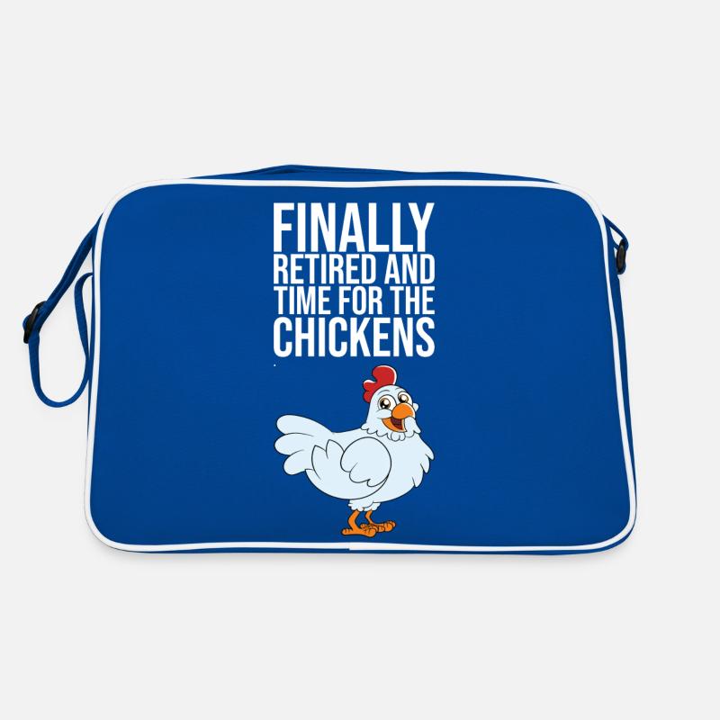 Enfin retiré et temps pour les poulets Sac Retro