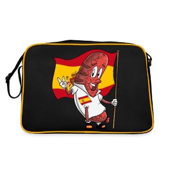 Spanish Pork Bratwurst - Retro Bag - black/gold - Back