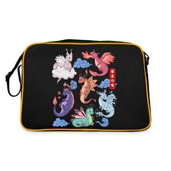 Flight of Dragons Mignon Élémentaire Mythique - Sac Retro - noir/or - Dos