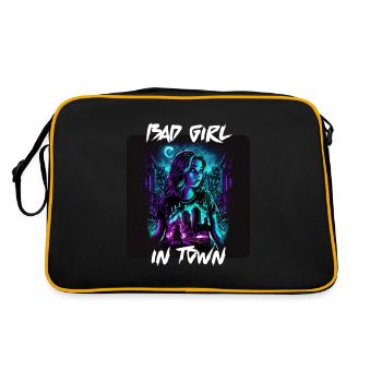 Bad Girl In The City 7 - Retro Bag - black/gold - Back