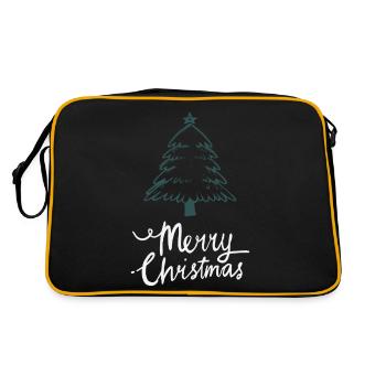 Joyeux Noël Drôle de Chemise de Noël - Sac Retro - noir/or - Dos