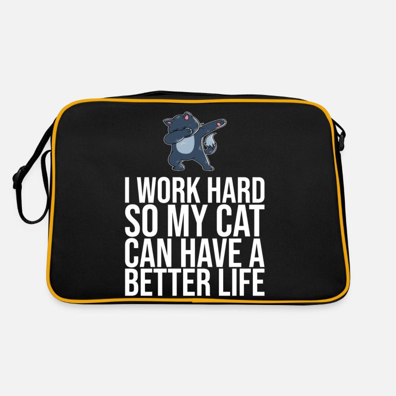 Dabbing Cat Funny Cat Retro Bag