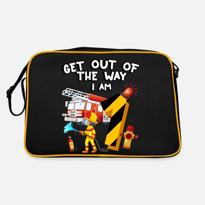Feuerwehrauto Brandbekämpfung Ich Bin 1 Jahr Alt, Retro Tasche