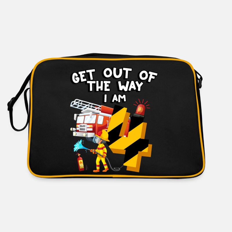 Fire engine firefighting I am 4 years old Retro Bag
