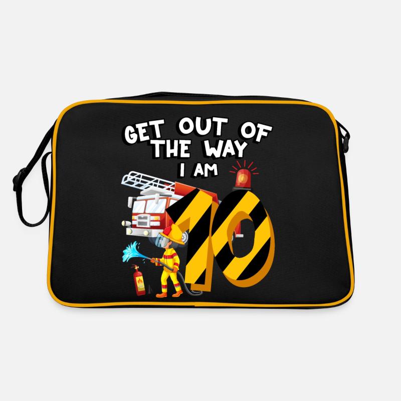 Fire engine firefighting I am 10 years old Retro Bag
