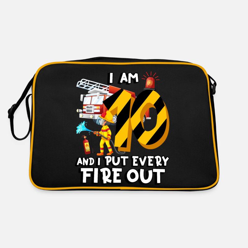 Fire engine firefighting I am 10 years old Retro Bag