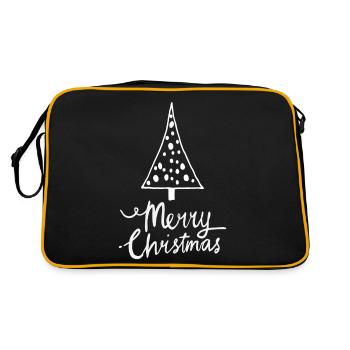 Joyeux Noël Drôle de Chemise de Noël - Sac Retro - noir/or - Dos