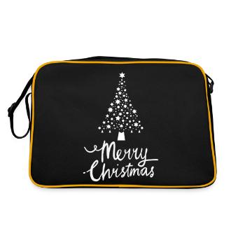 Joyeux Noël Drôle de Chemise de Noël - Sac Retro - noir/or - Dos