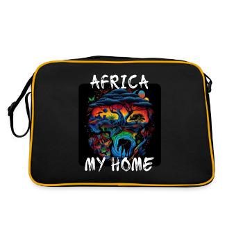L’Afrique, ma maison 3 - Sac Retro - noir/or - Dos