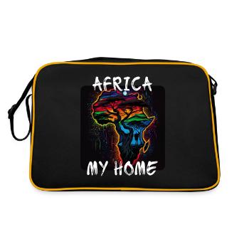 L’Afrique, ma maison 2 - Sac Retro - noir/or - Dos