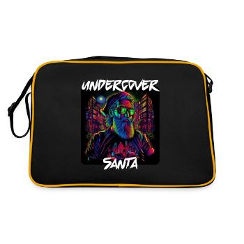 Père Noël infiltré dans la ville 5 - Sac Retro - noir/or - Dos