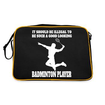 Joueur de badminton Fan de badminton Badminton Badminton - Sac Retro - noir/or - Dos