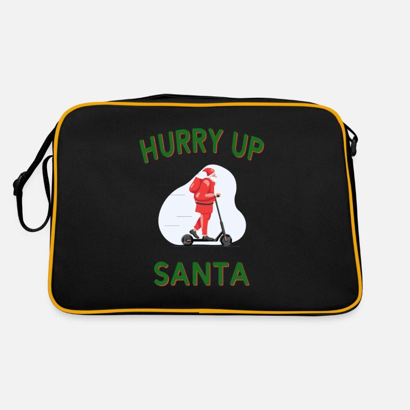 Dépêchez-vous Noël Noël Noël Sac Retro