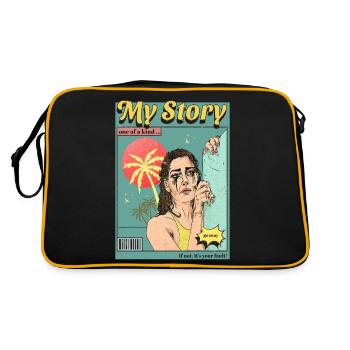 Comic Book - Retro Bag - black/gold - Back