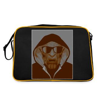Ghetto Orc avec lunettes de soleil et capuche - Sac Retro - noir/or - Dos
