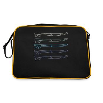 Planche de surf Vintage - Sac Retro - noir/or - Dos