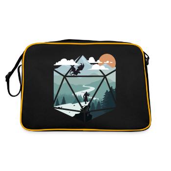 RPG RPG jeux de rôle sur table jeu de rôle de joueur - Sac Retro - noir/or - Dos
